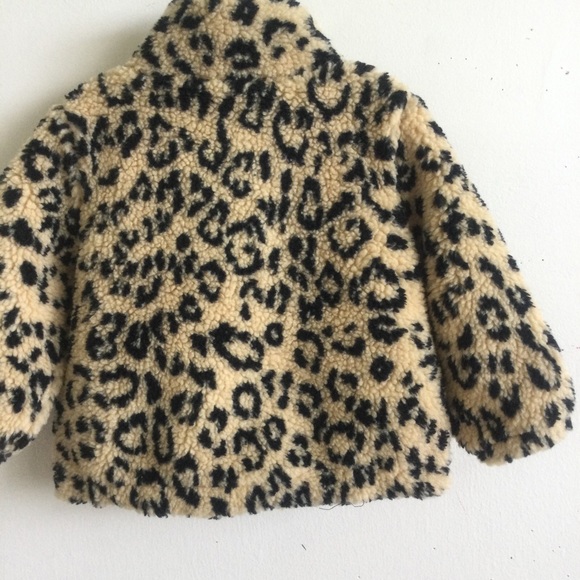 RALPH LAUREN TODDLER GIRL OCELOT SHERPA FULL ZIP JACKET SIZE 12 MONTHS NWT - Picture 13 of 15